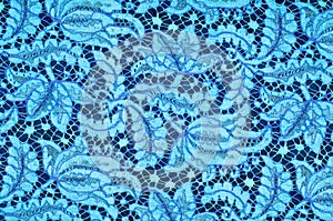 Texture lace fabric. lace on white background studio