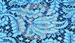 Texture lace fabric. lace on white background studio