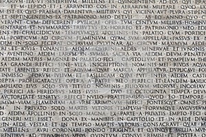 Texture of latin words