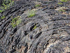 Texture of lava flow