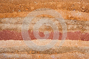 Texture layers of earth