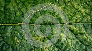 Texture of a leaf close-up