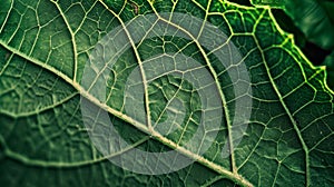Texture of a leaf close-up