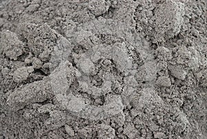 The texture of the loosened earth