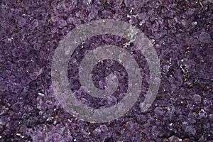 Texture made of amethyst many Chrystal, closeup