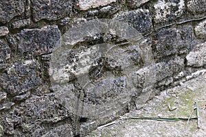 Texture of Mayan Ruins at Mexico photo
