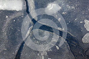 Texture of melting ice.