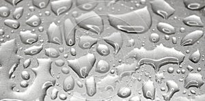 Texture of mercury drops