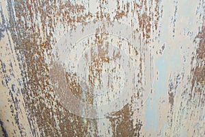 Texture of a metal door. iron gate covered with rust