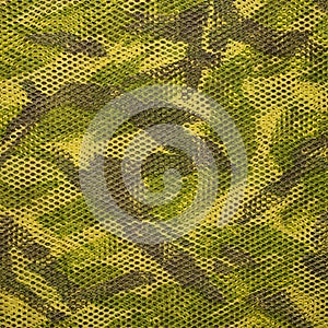 The texture of military camouflage.Military camouflage in a mesh.Camouflage netting.Camouflage background