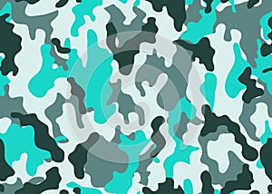 Texture military camouflage repeats seamless army green hunting. Camouflage pattern background. Classic clothing style masking cam photo