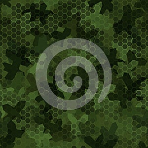 Texture military camouflage seamless pattern. Abstract modern camo ornament