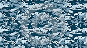 Texture military camouflage vector repeats seamless army blue hunting