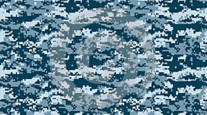 Texture military camouflage vector repeats seamless army blue hunting photo