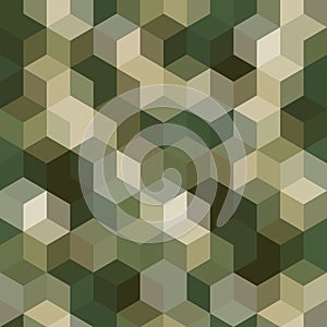 Texture military olive and tan colors forest camouflage seamless pattern