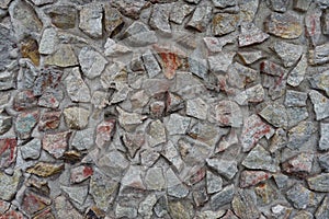 Texture of multi-colored gravel pebble dash