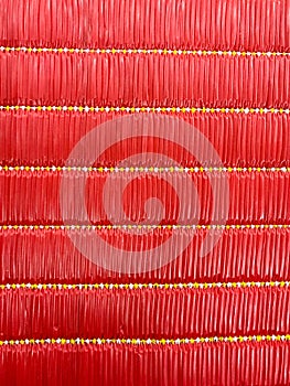 Texture of native thai style red mat background