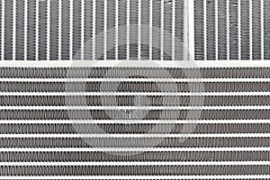 Texture of the new engine cooling radiators