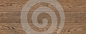 The texture of oak wood planks with a pronounced grain pattern