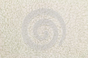 Texture of Off white heat retaining fleece textile