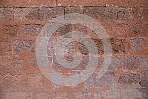 Texture of an old brick wall