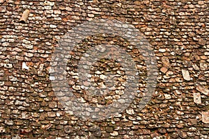 Texture of old damaged roof