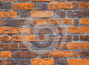 Texture of erose brick wall