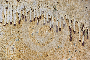 Texture of old metal, covered with paint fractured streaks