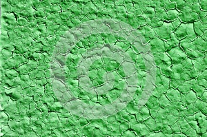 Texture of old paint on metal green color