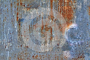 Texture of old painted sheet metal