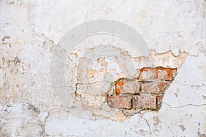 Texture of old rock wall for background with windows