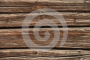 The texture of old rough logs.