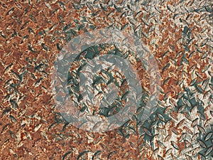 Texture of old rusty metal plate