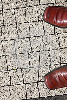 Texture of old stone floor