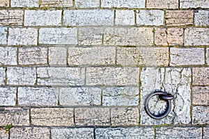 Texture of the old stone wall