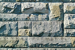 The texture of an old stone wall