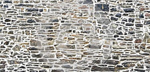 Texture of stone wall - rock bricks background