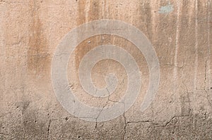 Texture of old wall covered with gray stucco