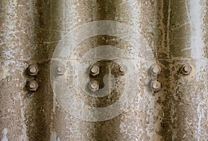 Texture of old weathered corrugated iron.