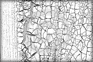 texture of old white peeling paint