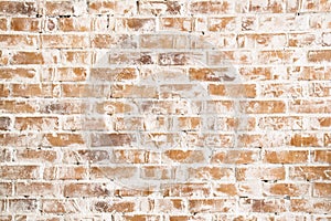 The texture of old, white and red brick wall