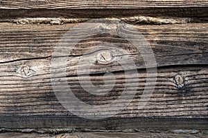 Texture of old wooden blockhouse