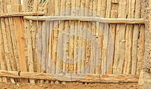 Texture of an old wooden fence, background