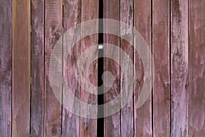 Texture of old wooden folding doors