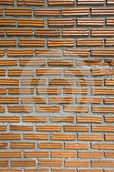 Texture of orange brick wall