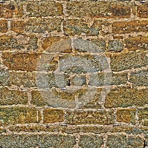 Texture orange stone brick wall, High resolution