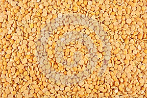 Texture of Organic Toor dal, famous Indian legume