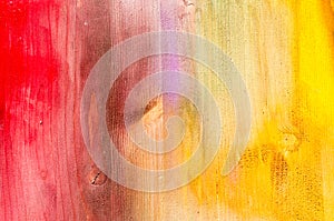 Texture of painted multi colored Wood Planks Background