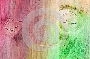 Texture of painted multi colored Wood Planks Background