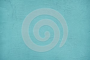 Texture of Painted Turquoise Concrete Wall